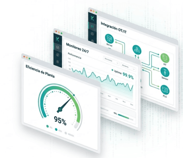 Plataforma de visualización, monitoreo 24/7 e integración OT/IT Kevprocess